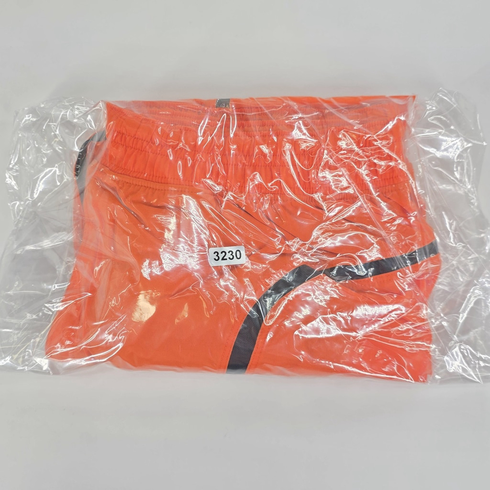 Lululemon Mens Lined Training Shorts Orange Reflective Athletic Gym Running... - Picture 11 of 11